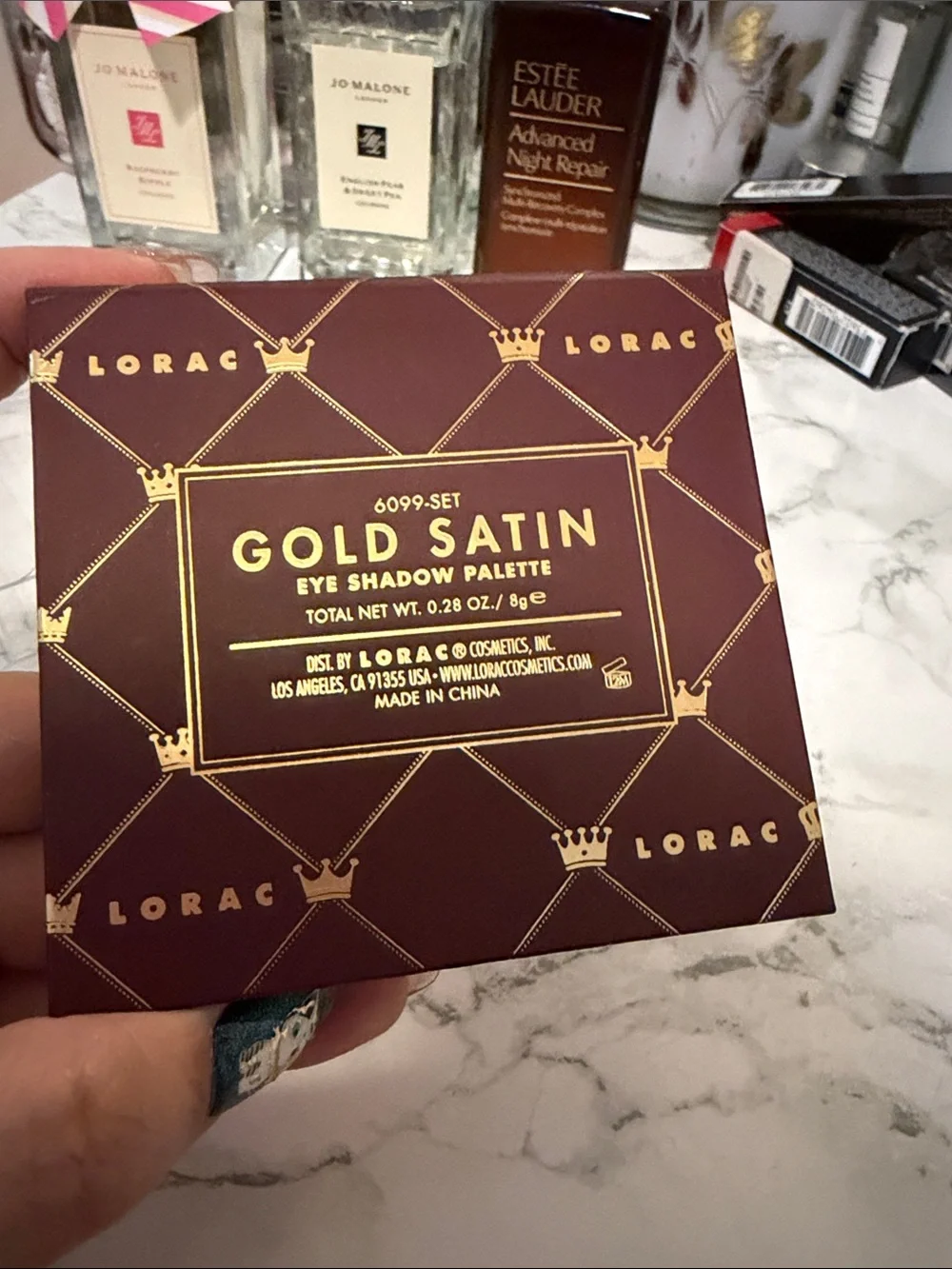 NIB LORAC Gold Satin Eyeshadow palette 8g